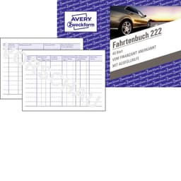 Avery-Zweckform Färdbok 222 DIN A6 tvären Antal ark: 40