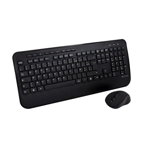V7 CKW300FR, Fullstor (100 %), Bluetooth, Svart, Mus inkluderad