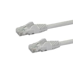 StarTech.com Cat6 nätverkskabel med hakfria RJ45-kontakter – 1 m, vit, 1