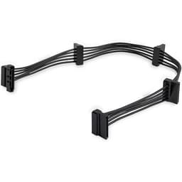 StarTech.com PYO4SATA, 0,4 m, SATA 15-stik, 4 x SATA, Hanstik, Hunstik, Sort