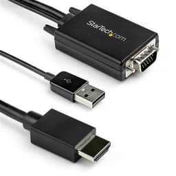 StarTech.com VGA2HDMM3M, 3,048 m, USB Type-A + VGA (D-Sub), HDMI Type A (Standar