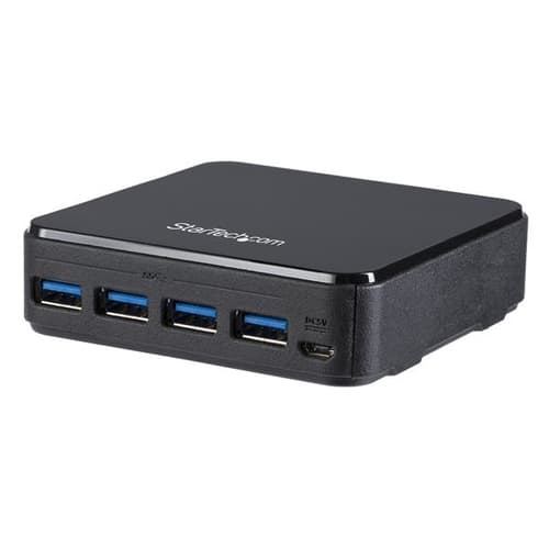 StarTech.com HBS304A24A, 5 Gbit/s, Micro-USB Tyyppi B, Musta, Muovi, CE, FCC, RE