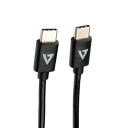 V7 V7USB2C-2M, 2 m, USB C, USB C, USB 2.0, 480 Mbit/s, Svart
