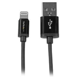 StarTech.com USBLT1MB, 1 m, Lightning, USB A, Hankjønn, Hankjønn, Sort