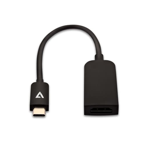V7 V7UCHDMISL-1E, 0,1 m, USB Type-C, HDMI Type A (Standard), Hunstik, Hanstik, Lige