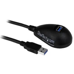 StarTech.com 1,5 m svart SuperSpeed USB 3.0-förlängningskabel till skr