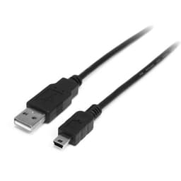 StarTech.com 0.5m USB/Mini USB, 0,5 m, USB A, Mini-USB B, USB 2.0, Hanstik/Hanstik, Sort