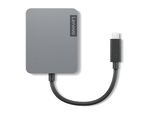 Lenovo 4X91A30366, USB 2.0 Type-C, HDMI, RJ-45, USB Type-C, VGA, Grå,