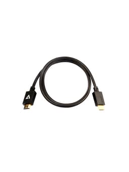 V7 V7HDMIPRO-1M-BLK, 1 m, HDMI Typ A (standard), 2 x HDMI Type A (Standard), 48