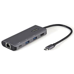 StarTech.com DKT31CHPDL, Langallinen, USB 3.2 Gen 2 (3.1 Gen 2) Type-C, 100 W, 1