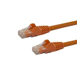 StarTech.com Cat6-patchkabel med hakfria RJ45-kontakter – 2 m, orange, 2 m, Ca
