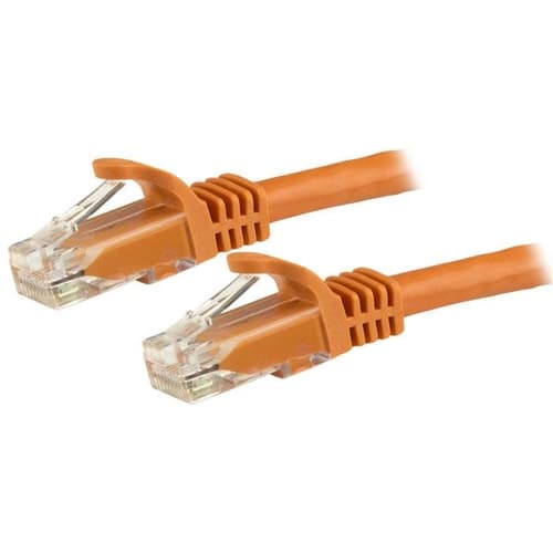 StarTech.com Cat6-patchkabel med hakfria RJ45-kontakter – 3 m, orange,