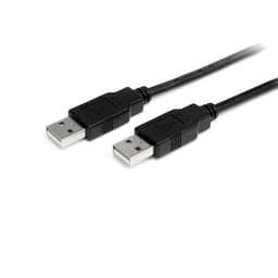 StarTech.com USB2AA2M, 2 m, USB A, USB A, USB 2.0, Sort