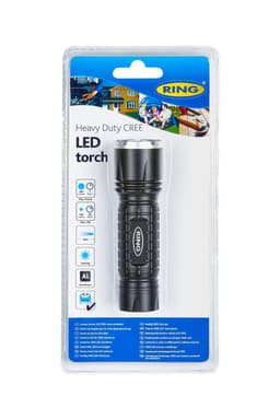 Kompakt 200 lm Alu Cree lommelygte med 3 x AAA