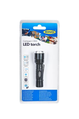 Kompakt 65 lm Alu CREE lommelykt med 1 x AA