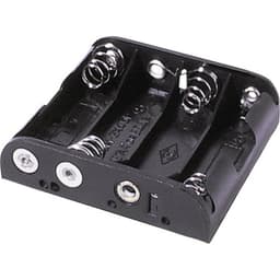 MPD BC4AAB Batterihållare 4x AA (R6) Kontaktpol (L x B