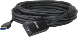 ATEN UE350, aktiv USB 3.0 forlængerkabel, Type A han - Type A hun, 5m
