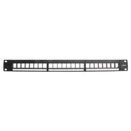TRIAX Patch Panel 19"" 1U Keystone CAT6 UTP 24 Porttia