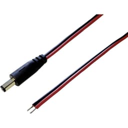 TRU COMPONENTS DC-kabel DC-stiftdon - Öppen ände 2.50