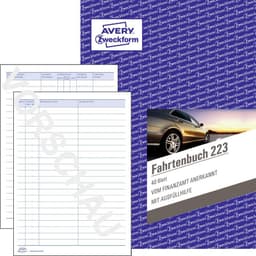 Avery-Zweckform Färdbok 223 DIN A5 Antal ark: 40 Vit 40