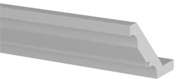Epoq Heritage facetterad krönlist 220 cm (ljusgrå)