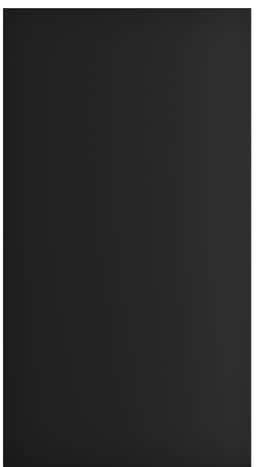 Epoq Pure Matt skabslåge 50x92 til køkken (sort)
