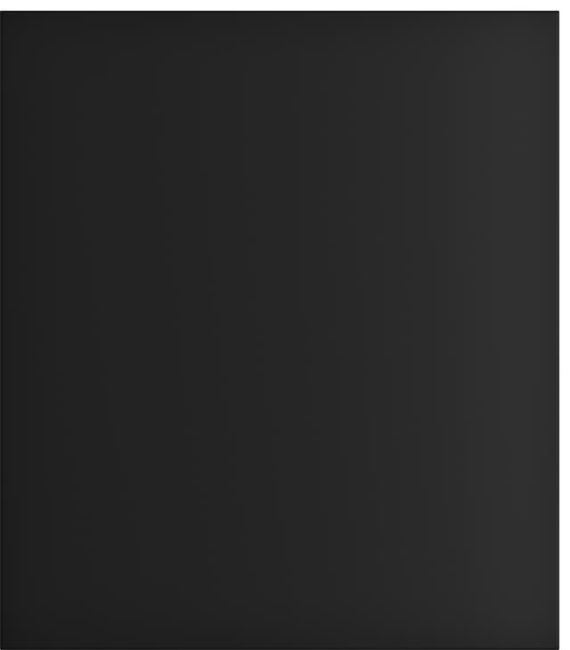 Epoq Pure Matt dørfront til kjøkken 50x57 (sort)