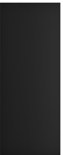 Epoq Pure Matt kaapinovi keittiöön 50x125 (black)