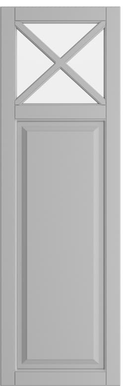 Epoq Heritage vitrinlucka 40x125 cm till köket (ljusgrå)