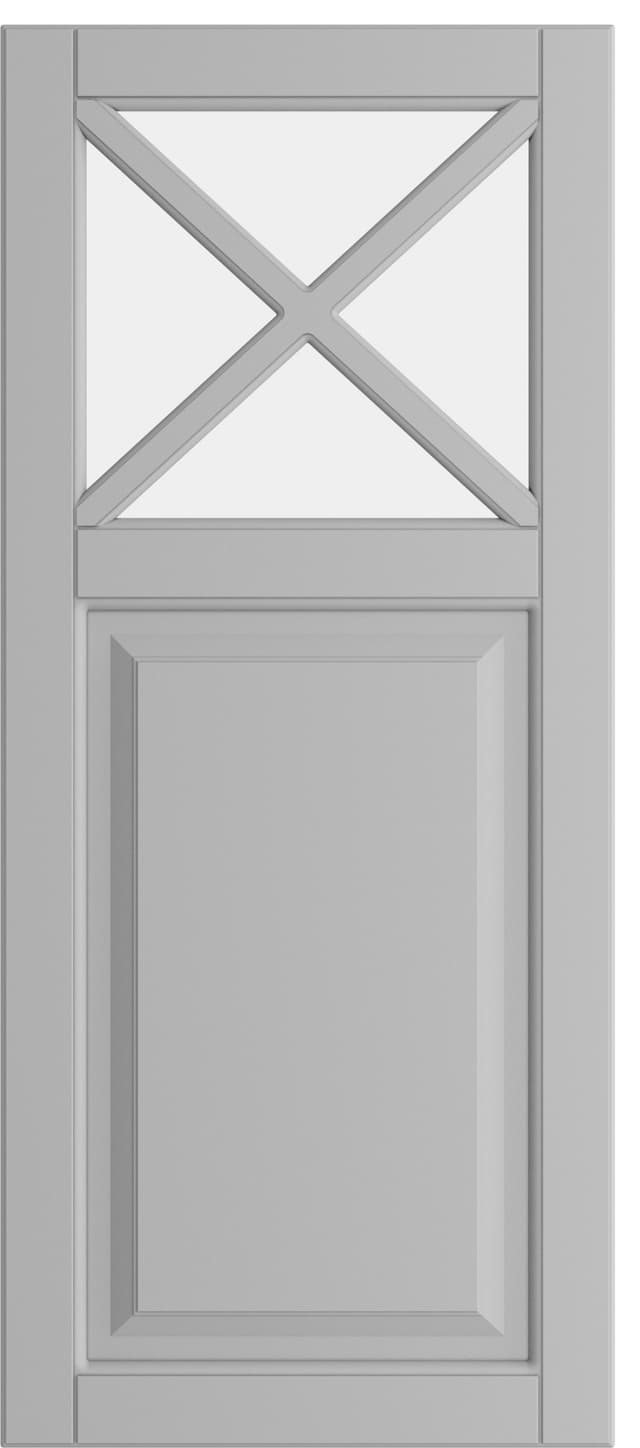 Epoq Heritage semi-glassdør til kjøkken 40x92 (lys grå)