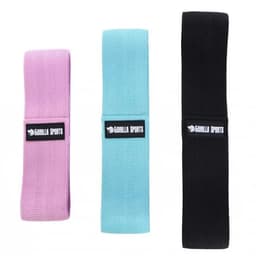 Gorilla Sports Mini Glute Band PAKKE - 65cm 75cm 85cm