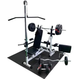 Gorilla Sports Multigym TRIGRIP 100kg - Vægtpakke, lats, Multigym