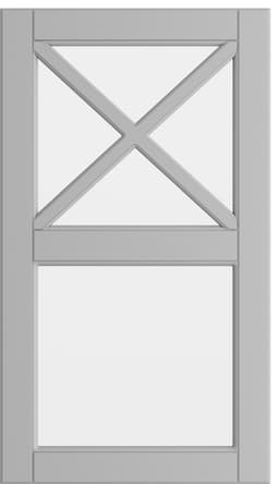 Epoq Heritage glaslåge 40x70 cm til køkken (light grey)