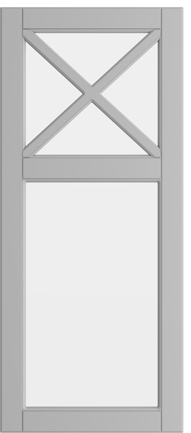 Epoq Heritage glassdør til kjøkken 40x92 cm (lys grå)
