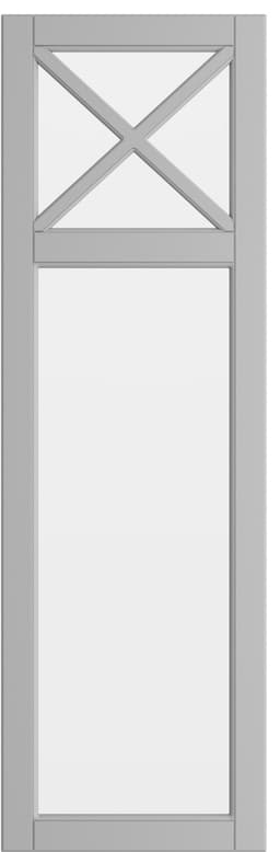 Epoq Heritage glassdør til kjøkken 40x125 (lys grå)