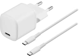 Sandstrøm 20W USB-C-laddare med USB-C-kabel