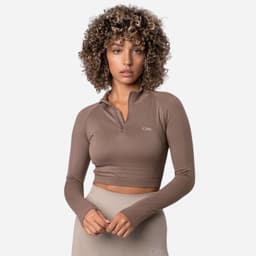 ICIW Define Cropped 1/4 Zip, Padel- og tennistrøye dame S
