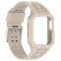Klockarmband silikon Beige Apple Watch 42/44/45 mm