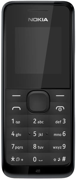 Nokia 105 mobiltelefon - sort