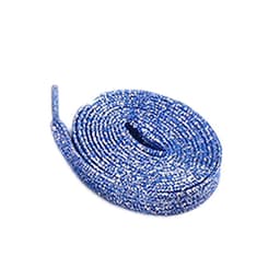 Bling platta skosnören 1 par Blå