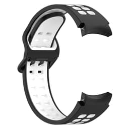 Klockarmband silikon Sort Samsung Galaxy Watch 3 41 mm/4/4 Classic/5/5 Pro