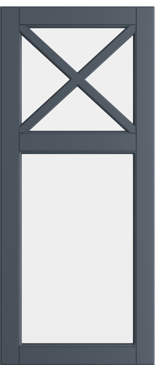 Epoq Heritage glassdør til kjøkken 40x92 cm (blågrå)