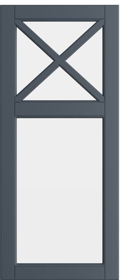 Epoq Heritage glassdør til kjøkken 40x92 cm (Blue grey)