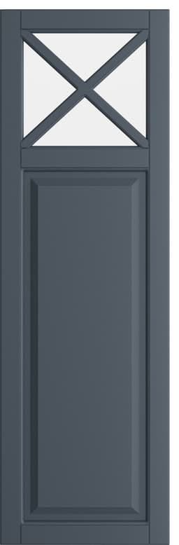 Epoq Heritage semi-glaslåge 40x125 cm til køkken (blue grey)