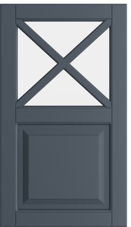 Epoq Heritage semi-glaslåge 40x70 cm til køkken (blue grey)