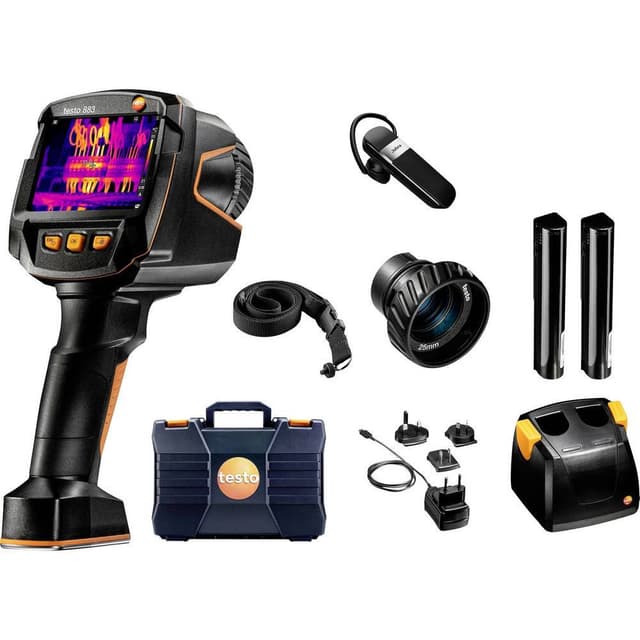 testo 883 Set Termisk kamera -30 til 650 °C 27 Hz WiFi