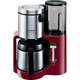 Siemens Hausgeräte TC86504 Kaffebryggare Röd, Silver