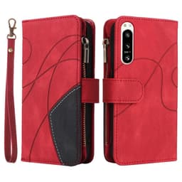 KT monitoiminen sarja-5 Sony Xperia 5 IV puhelinkotelolle - punainen