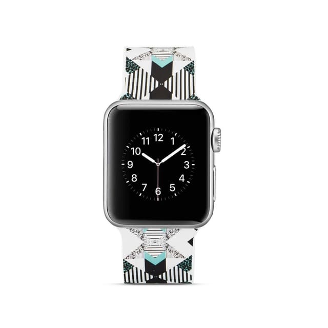 Silicone klockrem för Apple Watch 4 40mm, 3/2/1 38mm - Vertical Stripe