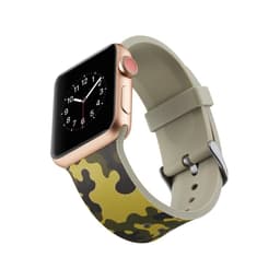 Silicone klockrem för Apple Watch 4 44mm, 3/2/1 42mm - Army Green Camouflage